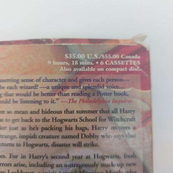 Harry Potter and The Chamber of Secrets Audio Book 6 Cassette Tapes Pre-owned - Picture 5 of 10